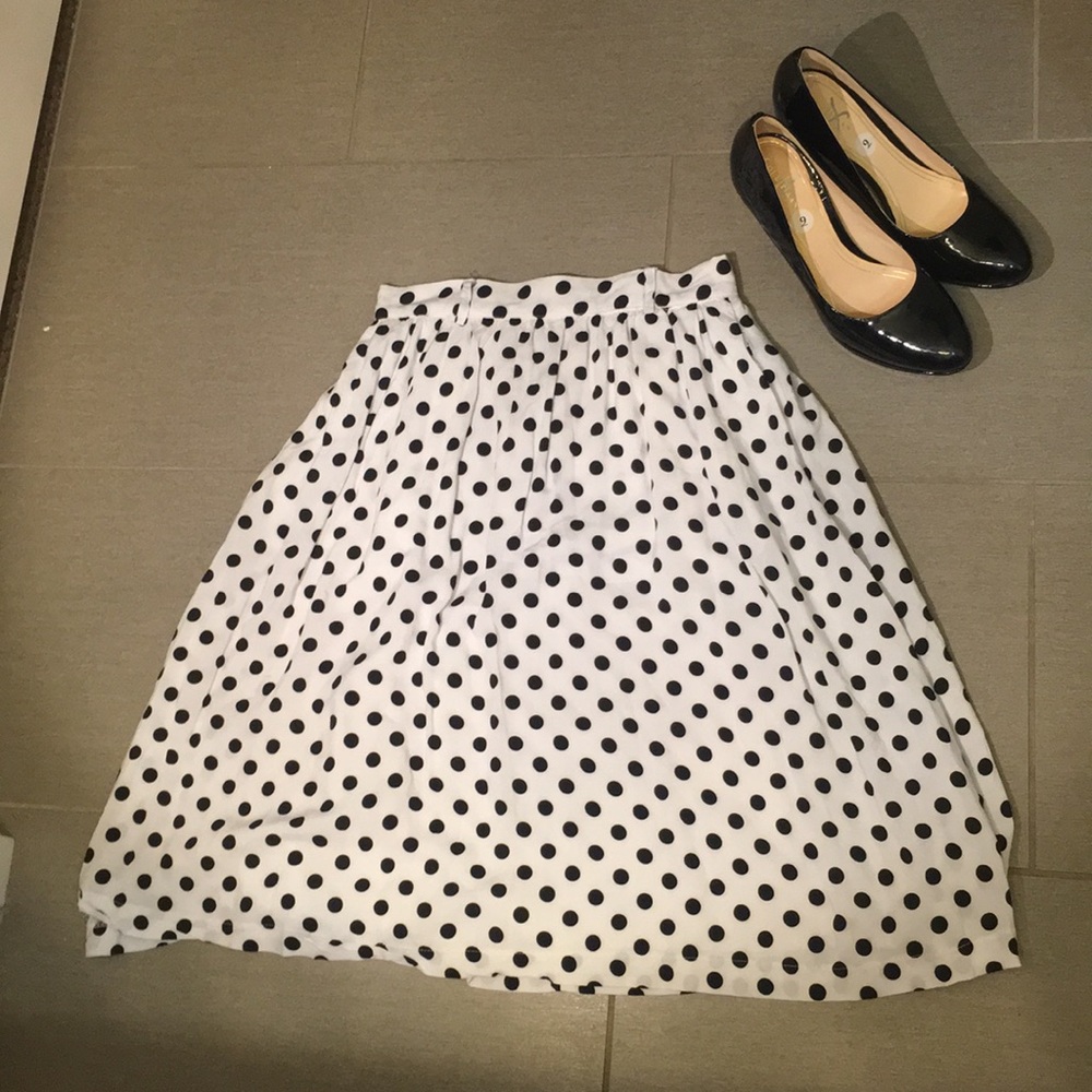 Polka dot ModCloth Midi Skirt - Circle Skirt
